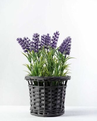 24cm Lavender Silk Flower  in Basket Potted Flowers&Plants YeahFlower is one of Chinese leading OEM manufacturers and exporters , supplying the silk flowers, wholesale artificial trees 24cm Lavender Silk Flower  in Basket
