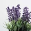 20cm Lavender Silk Flower  in Metal Pot