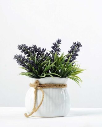 5 Heads Lavender Reality Silk Flower  in Ceramic pot Potted Flowers&Plants YeahFlower is one of Chinese leading OEM manufacturers and exporters , supplying the silk flowers, wholesale artificial trees 5 Heads Lavender Reality Silk Flower  in Ceramic pot