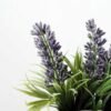 5 Heads Lavender Reality Silk Flower  in Ceramic pot 2 5 Heads Lavender Reality Silk Flower  in Ceramic pot