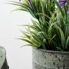 20cm Lavender Silk Flower  in Metal Watering Can 3 20cm Lavender Silk Flower  in Metal Watering Can