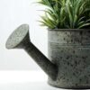 20cm Lavender Silk Flower  in Metal Watering Can 4 20cm Lavender Silk Flower  in Metal Watering Can