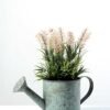 20cm Creative Display Lavender Silk Flower  in Metal Watering Can 1 20cm Creative Display Lavender Silk Flower  in Metal Watering Can