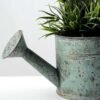 20cm Creative Display Lavender Silk Flower  in Metal Watering Can 4 20cm Creative Display Lavender Silk Flower  in Metal Watering Can