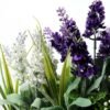 20 Heads Lavender Silk Flower  in Paper Pulp pot 3 20 Heads Lavender Silk Flower  in Paper Pulp pot