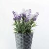 10 Heads Lavender Silk Flower in Paper Pulp pot 1 10 Heads Lavender Silk Flower in Paper Pulp pot