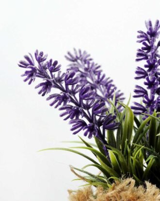 16cm Lavender Silk Flower  in Burlap wrap Potted Flowers&Plants YeahFlower is one of Chinese leading OEM manufacturers and exporters , supplying the silk flowers, wholesale artificial trees 16cm Lavender Silk Flower  in Burlap wrap