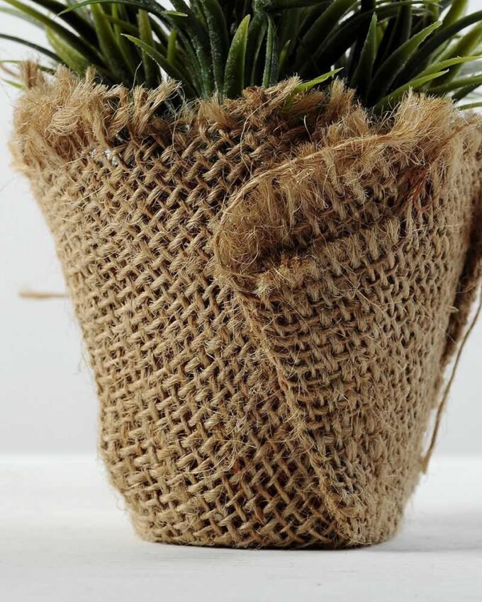 16cm Lavender Silk Flower  in Burlap wrap 4 16cm Lavender Silk Flower  in Burlap wrap