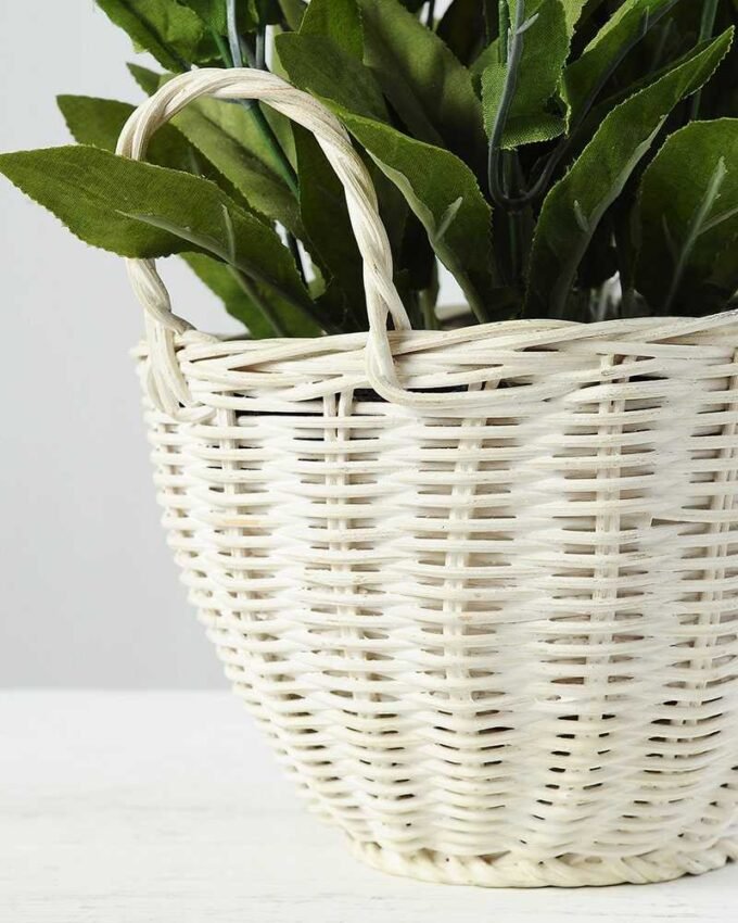15 Heads Lavender Silk Flower  in Basket 4 15 Heads Lavender Silk Flower  in Basket