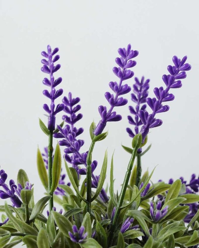 16cm Lavender Silk Flower  in Paper wrap pot