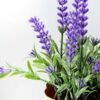 16cm Lavender Silk Flower  in Paper wrap pot
