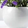 18cm Lavender Silk Flower  in Ceramic pot 4 18cm Lavender Silk Flower  in Ceramic pot