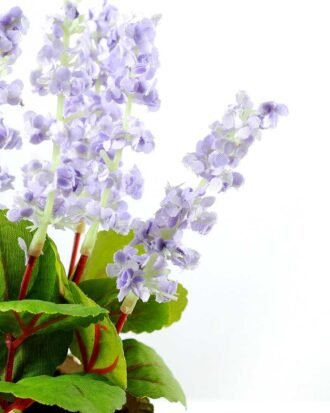 5 Heads Reality Lavender Silk Flower  in Paper Pulp pot Potted Flowers&Plants YeahFlower is one of Chinese leading OEM manufacturers and exporters , supplying the silk flowers, wholesale artificial trees 5 Heads Reality Lavender Silk Flower  in Paper Pulp pot