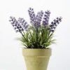 20cm Lavender Silk Flower  in Paper Pulp pot