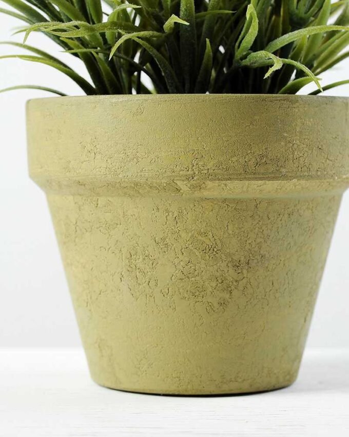 20cm Lavender Silk Flower  in Paper Pulp pot