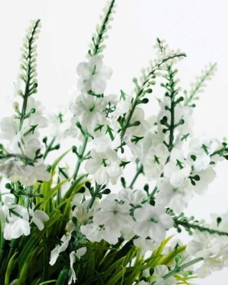 20cm White Lavender Silk Flower  in Metal Watering Can Potted Flowers&Plants YeahFlower is one of Chinese leading OEM manufacturers and exporters , supplying the silk flowers, wholesale artificial trees 20cm White Lavender Silk Flower  in Metal Watering Can