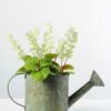 20cm Dentata Lavender Silk Flower  in Metal Watering Can 1 20cm Dentata Lavender Silk Flower  in Metal Watering Can