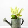 20cm Dentata Lavender Silk Flower  in Metal Watering Can 4 20cm Dentata Lavender Silk Flower  in Metal Watering Can
