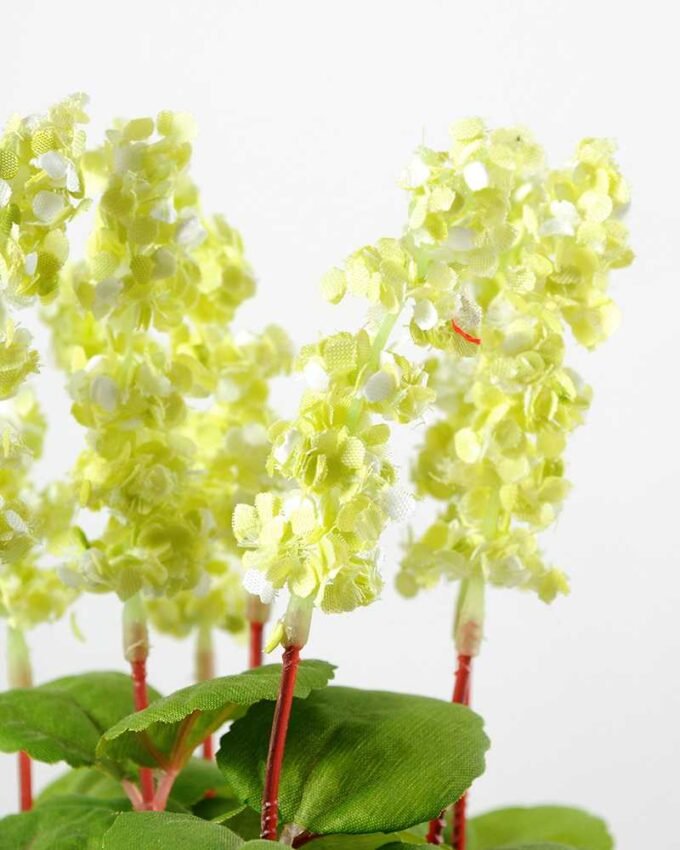19cm Lavender Silk Flower  in Metal Pot