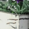 24cm Lavender Silk Flower  in Wood planter 3 24cm Lavender Silk Flower  in Wood planter