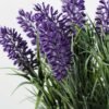 9cm Lavender Silk Flower  in Metal Pot 2 9cm Lavender Silk Flower  in Metal Pot