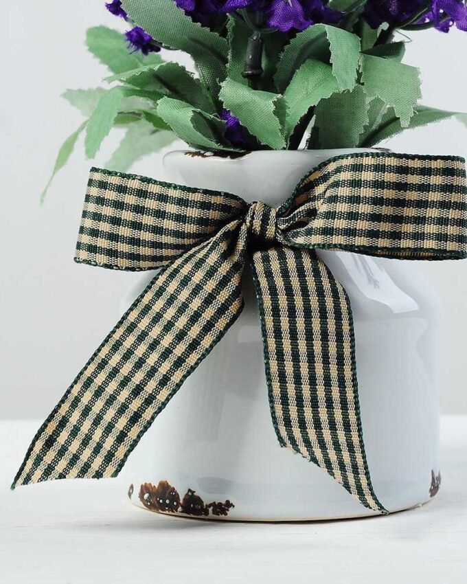 5 Heads Lavender Silk Flower  in Ceramic pot 4 5 Heads Lavender Silk Flower  in Ceramic pot