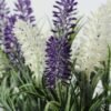 22cm Lavender Silk Flower  in Wooden Planter 2 22cm Lavender Silk Flower  in Wooden Planter