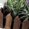 22cm Lavender Silk Flower  in Wooden Planter 4 22cm Lavender Silk Flower  in Wooden Planter