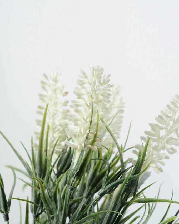 26cm Lavender Silk Flower in Metal Jug 2 26cm Lavender Silk Flower in Metal Jug