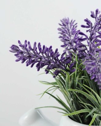15cm Lavender Silk Flower  in Ceramic Jug Potted Flowers&Plants YeahFlower is one of Chinese leading OEM manufacturers and exporters , supplying the silk flowers, wholesale artificial trees 15cm Lavender Silk Flower  in Ceramic Jug