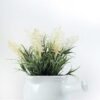 9 Heads Lavender Silk Flower  in Ceramic pot 1 9 Heads Lavender Silk Flower  in Ceramic pot