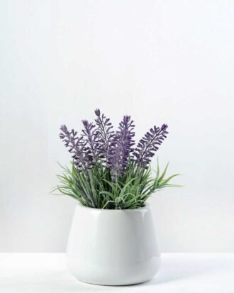 7 Heads Reality  Lavender Silk Flower  in Ceramic pot Potted Flowers&Plants YeahFlower is one of Chinese leading OEM manufacturers and exporters , supplying the silk flowers, wholesale artificial trees 7 Heads Reality  Lavender Silk Flower  in Ceramic pot