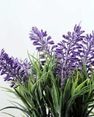6 Heads Lavender Silk Flower  in Ceramic pot Potted Flowers&Plants YeahFlower is one of Chinese leading OEM manufacturers and exporters , supplying the silk flowers, wholesale artificial trees 6 Heads Lavender Silk Flower  in Ceramic pot