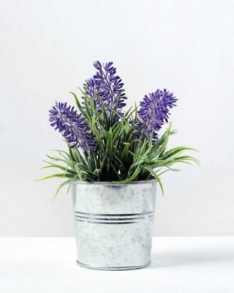 25cm Lavender Silk Flower  in Metal pot Potted Flowers&Plants YeahFlower is one of Chinese leading OEM manufacturers and exporters , supplying the silk flowers, wholesale artificial trees 25cm Lavender Silk Flower  in Metal pot