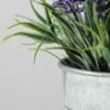 25cm Lavender Silk Flower  in Metal pot 3 25cm Lavender Silk Flower  in Metal pot