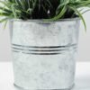 25cm Lavender Silk Flower  in Metal pot 4 25cm Lavender Silk Flower  in Metal pot