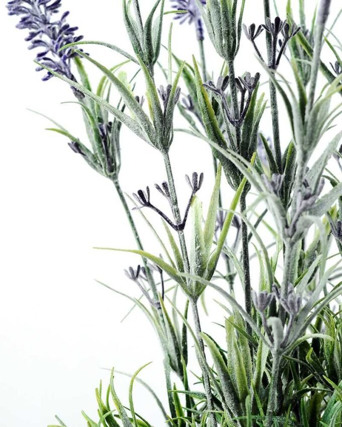 47cm Lavender Silk Flower  in Paper Pulp pot 3 47cm Lavender Silk Flower  in Paper Pulp pot