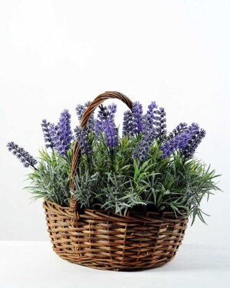 28 Heads Lavender Silk Flower  in Basket Potted Flowers&Plants YeahFlower is one of Chinese leading OEM manufacturers and exporters , supplying the silk flowers, wholesale artificial trees 28 Heads Lavender Silk Flower  in Basket