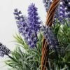 28 Heads Lavender Silk Flower  in Basket 2 28 Heads Lavender Silk Flower  in Basket