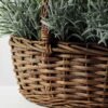 28 Heads Lavender Silk Flower  in Basket 4 28 Heads Lavender Silk Flower  in Basket