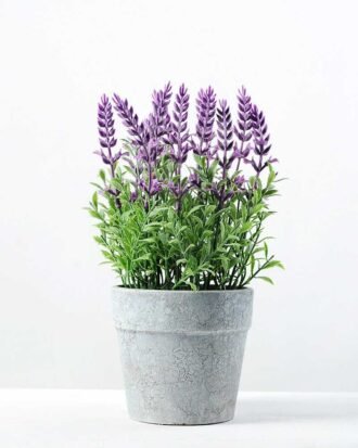 18 Heads Lavender Silk Flower  in Paper Pulp pot Potted Flowers&Plants YeahFlower is one of Chinese leading OEM manufacturers and exporters , supplying the silk flowers, wholesale artificial trees 18 Heads Lavender Silk Flower  in Paper Pulp pot
