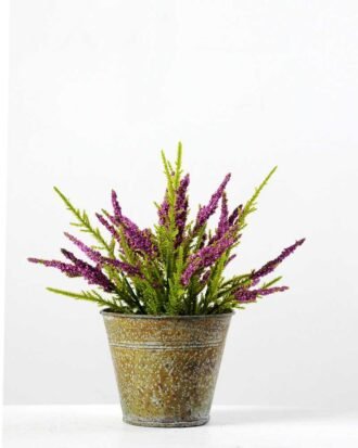 21cm Lavender Silk Flower  in Metal Pot Potted Flowers&Plants YeahFlower is one of Chinese leading OEM manufacturers and exporters , supplying the silk flowers, wholesale artificial trees 21cm Lavender Silk Flower  in Metal Pot