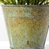 21cm Lavender Silk Flower  in Metal Pot 4 21cm Lavender Silk Flower  in Metal Pot