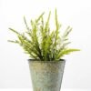 16cm Lavender Silk Flower  in Metal Pot 9 16cm Lavender Silk Flower  in Metal Pot