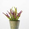 16cm Lavender Silk Flower  in Metal Pot 10 16cm Lavender Silk Flower  in Metal Pot