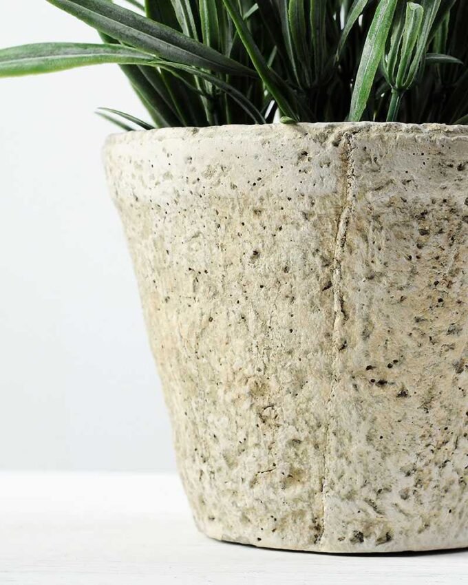 14 Heads Creative Displays Lavender Silk Flower  in Paper Pulp pot