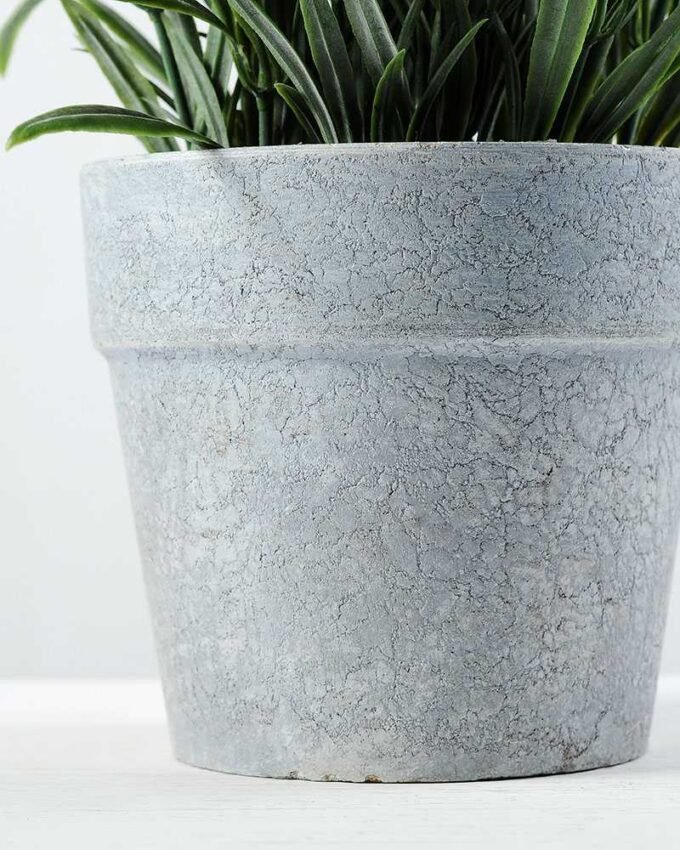 14 Heads Reality Lavender Silk Flower  in Paper Pulp pot