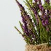 25cm Lavender Silk Flower  in Burlap wrap 3 25cm Lavender Silk Flower  in Burlap wrap