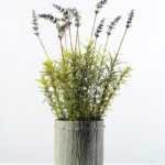 54cm Lavender Silk Flower  in Paper Pulp pot
