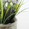 34cm Lavender Silk Flower  in Cement Pot